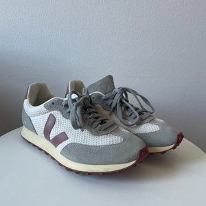 Veja  Rio Branco leather-trimmed suede and mesh sneakers Size 7